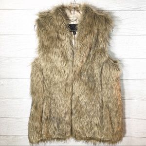 Banana Republic Faux Fur Vest